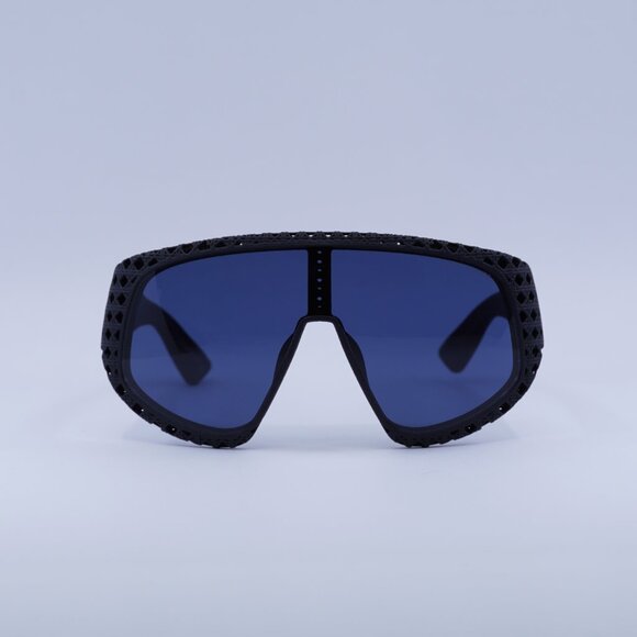 🕶️ New Dior DIOR3D M1U 11B0 Sunglasses - Black Frame, Blue Lenses - Picture 2 of 11
